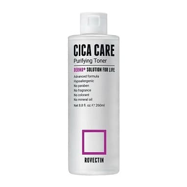 ROVECTIN ТОНЕР ДЛЯ ПРОБЛЕМНОЙ И ЧУВСТВИТЕЛЬНОЙ КОЖИ С ЦЕНТЕЛЛОЙ SKIN ESSENTIALS CICA CARE PURIFYING TONER